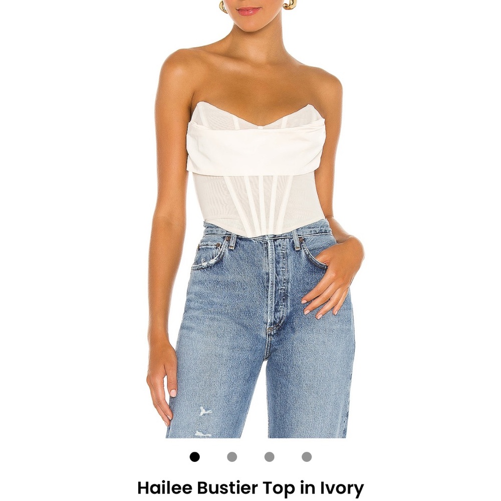 NBD - Hailee Bustier Top in Ivory